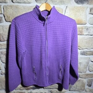 Karen Scott Women's Violet Quilted Puffer Jacket